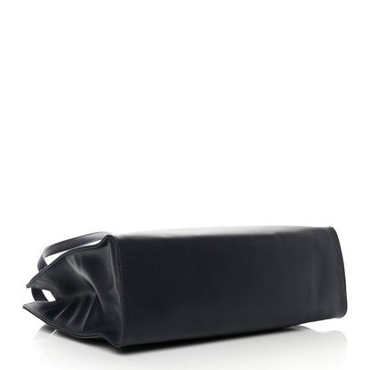 Telfar Vegan Leather Medium Shopping Bag Navy 4 of 11