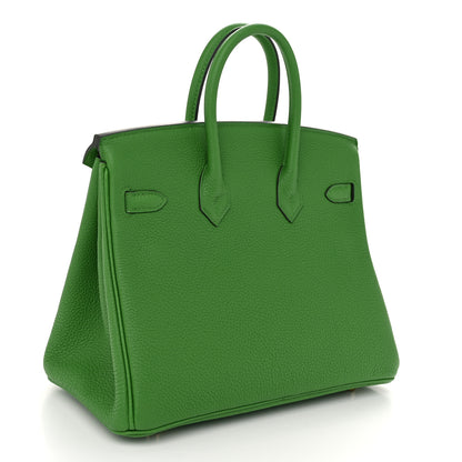 Hermes Togo Birkin 25 Vert Yucca 2 of 12