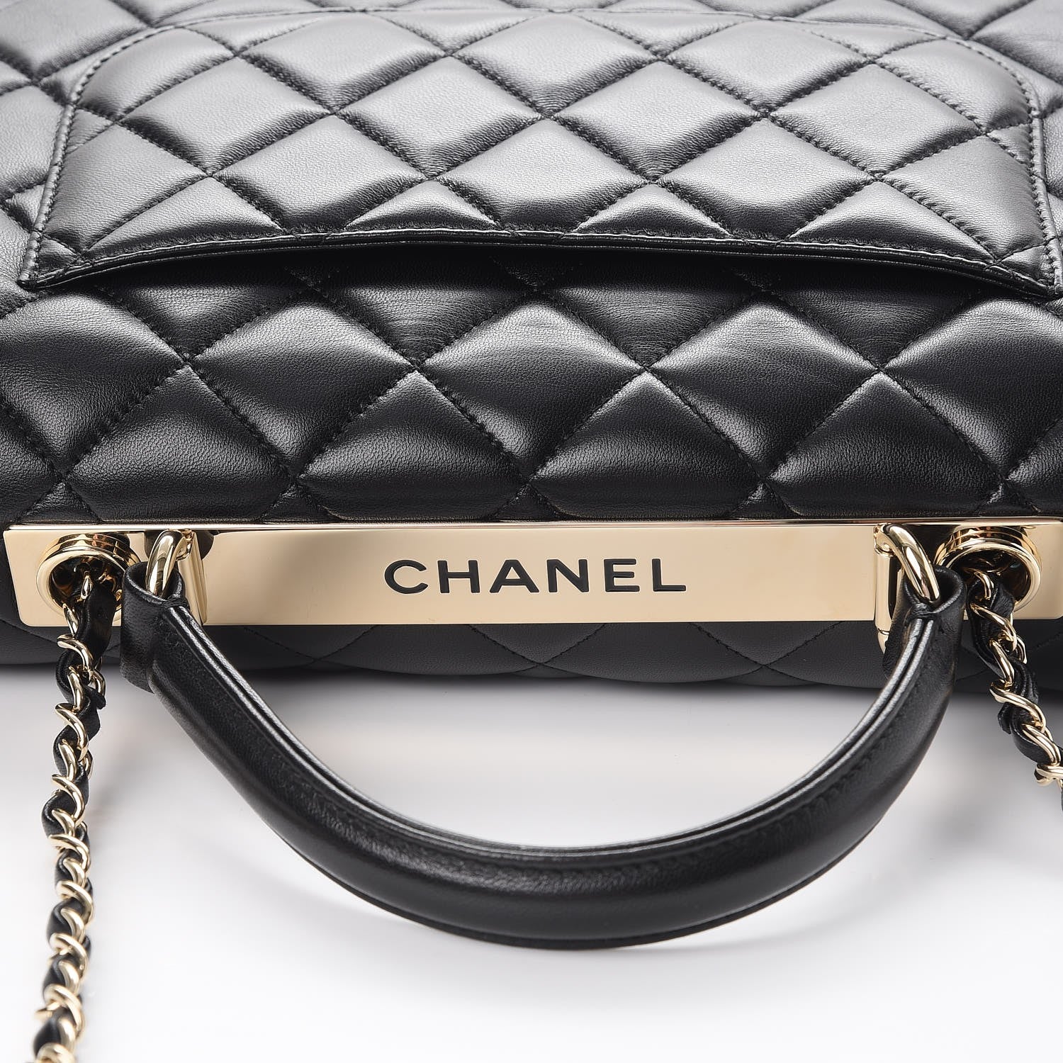 Chanel Lambskin Quilted Medium Trendy CC Flap Dual Handle Bag Black 8 of 9