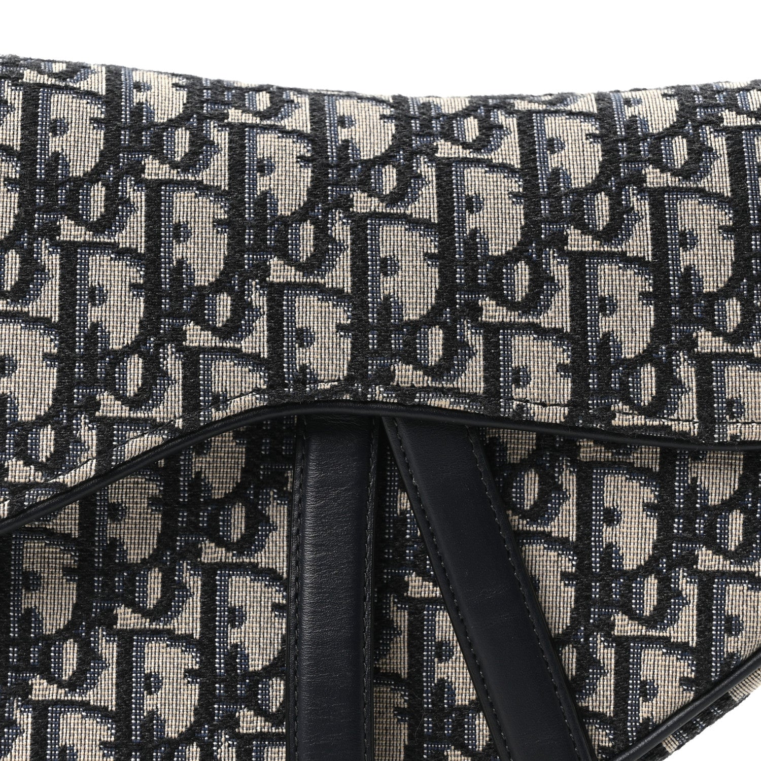 Christian Dior Oblique Saddle Bag Blue 8 of 10