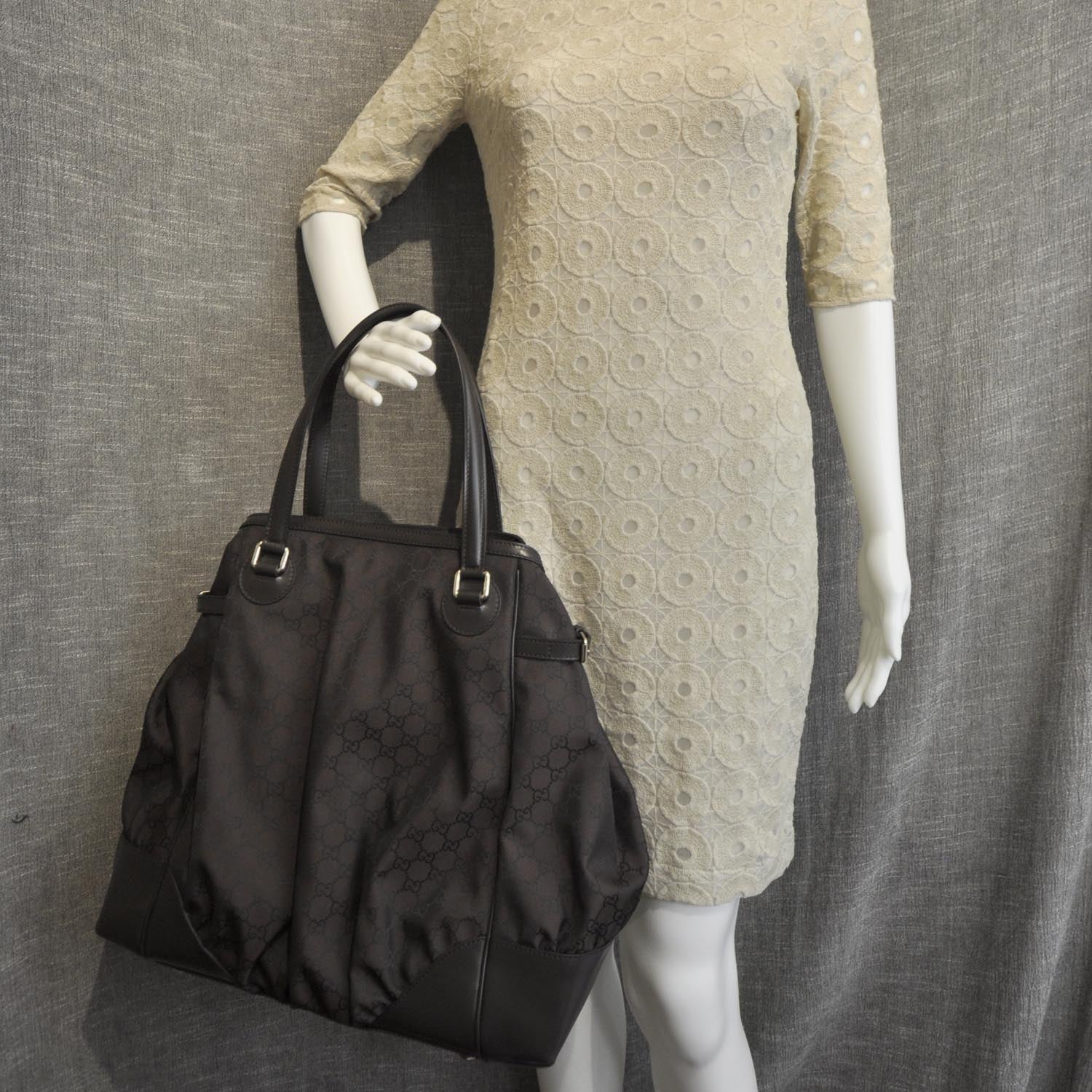 Gucci Monogram Full Moon Tote Brown 2 of 8