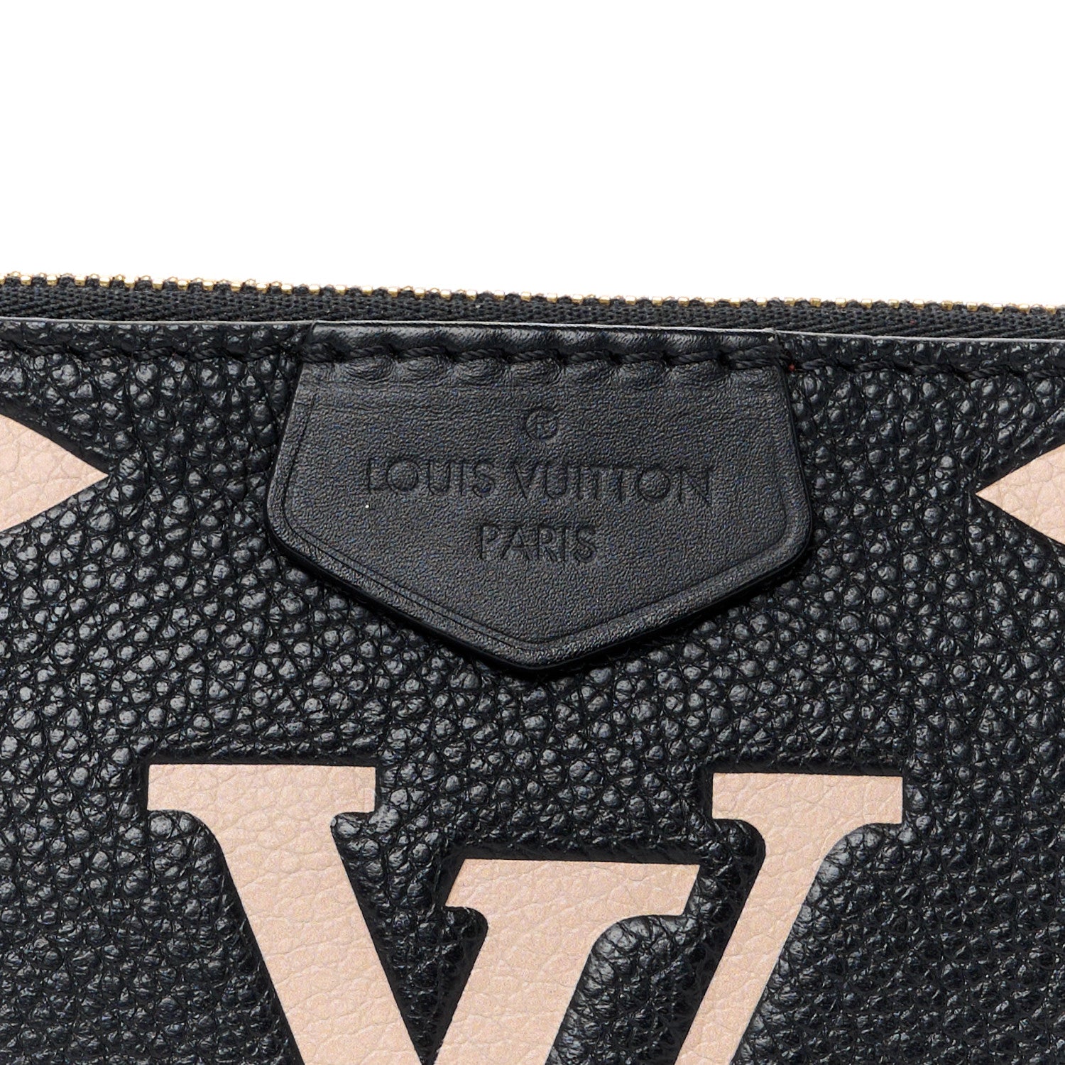 Louis Vuitton Empreinte Monogram Giant Multi Pochette Accessories Large Pochette Black Beige 7 of 10