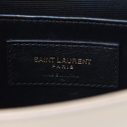 Saint Laurent Grain De Poudre Small Monogram Kate Satchel Nude Powder 6 of 8
