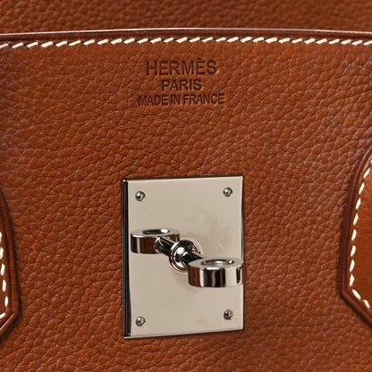 Hermes Barenia Faubourg Birkin 35 Fauve 6 of 16