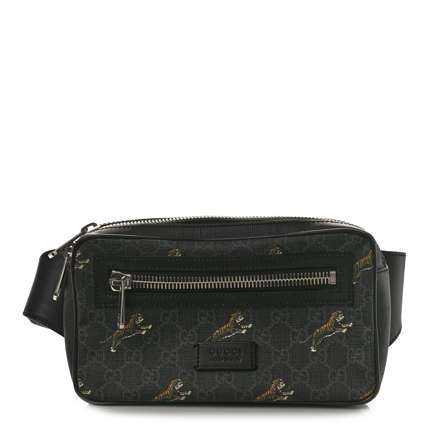Gucci Soft GG Supreme Monogram Tigers Belt Bag Black Multicolor 1 of 10