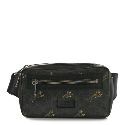 Gucci Soft GG Supreme Monogram Tigers Belt Bag Black Multicolor 1 of 10