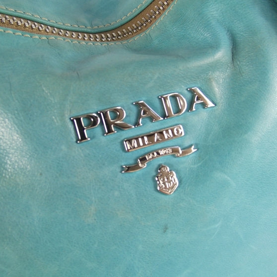 Leather Large New Look Tote Turquoise