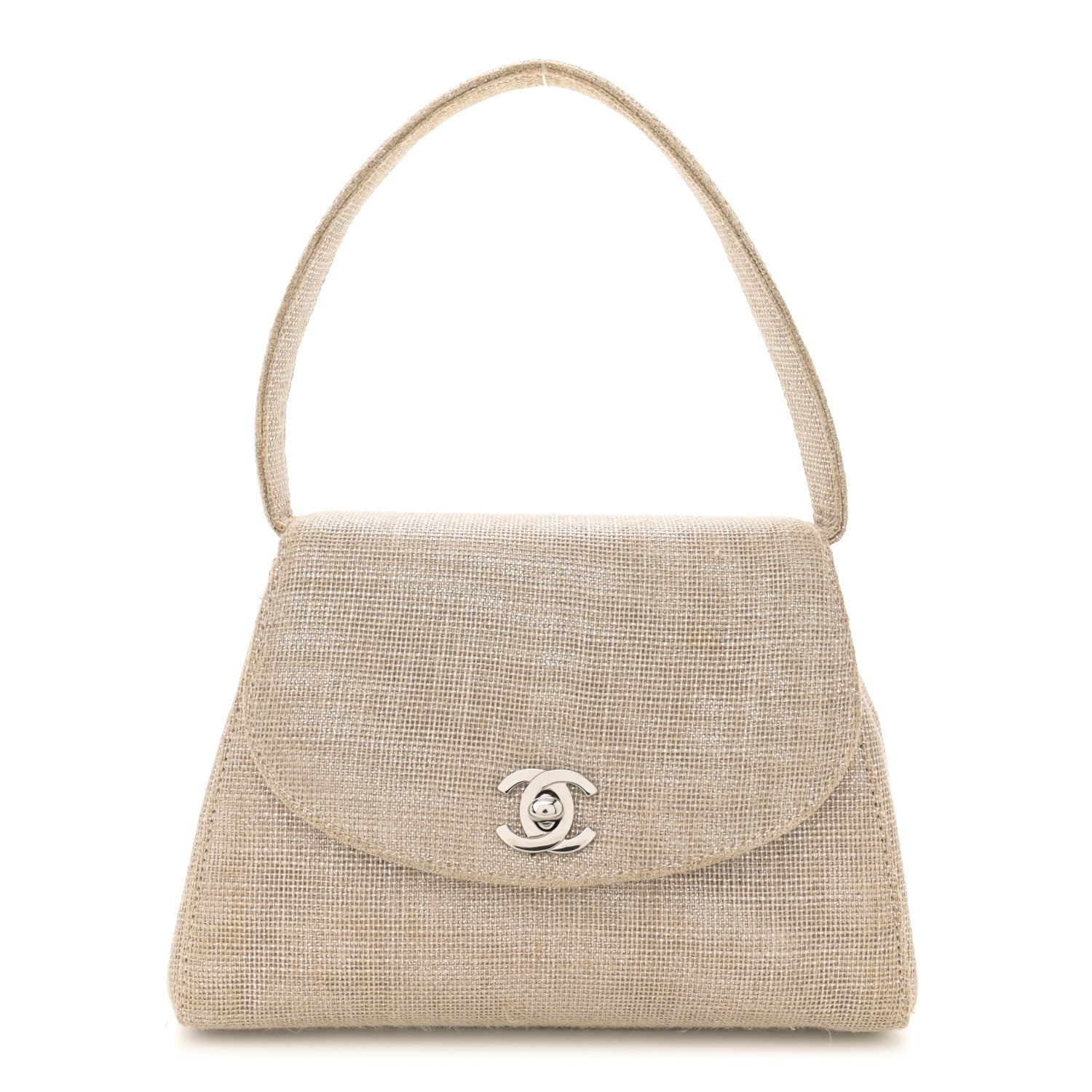 Chanel Iridescent Linen Kelly Flap Gold 1 of 11