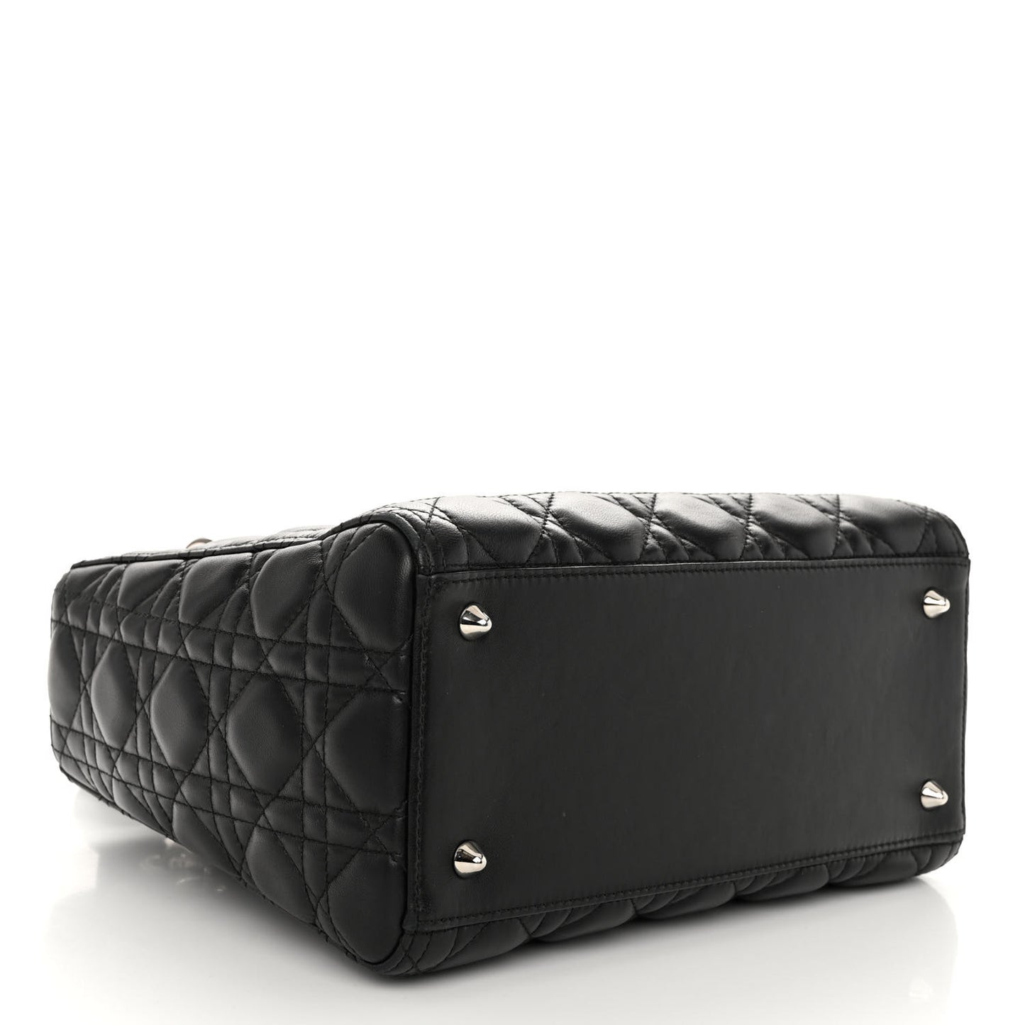 Lambskin Cannage Medium Lady Dior Black