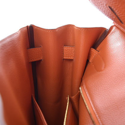 Hermes Togo Birkin 35 Orange 14 of 37