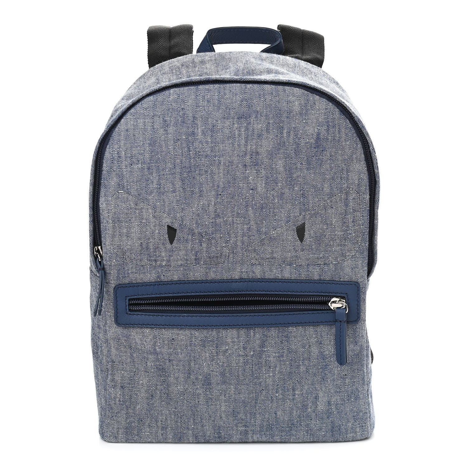 Fendi Denim Monster Kids Backpack Blue 1 of 9