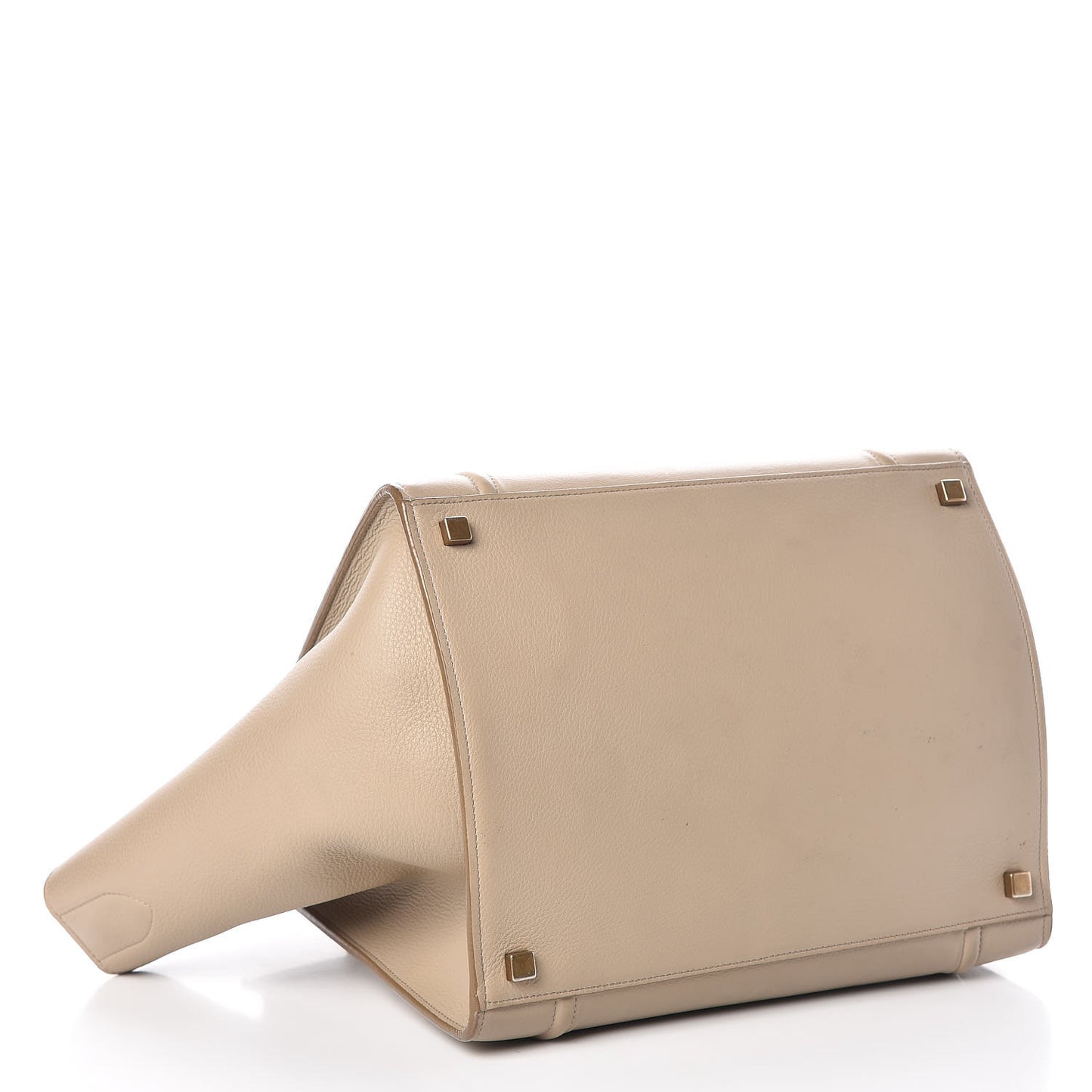 Supple Calfskin Medium Phantom Luggage Beige