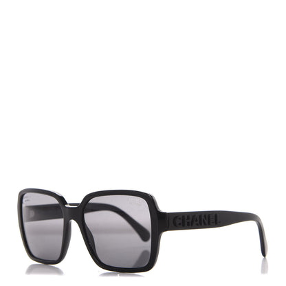Chanel Acetate Polarized Square Sunglasses 5408 Black 1 of 8