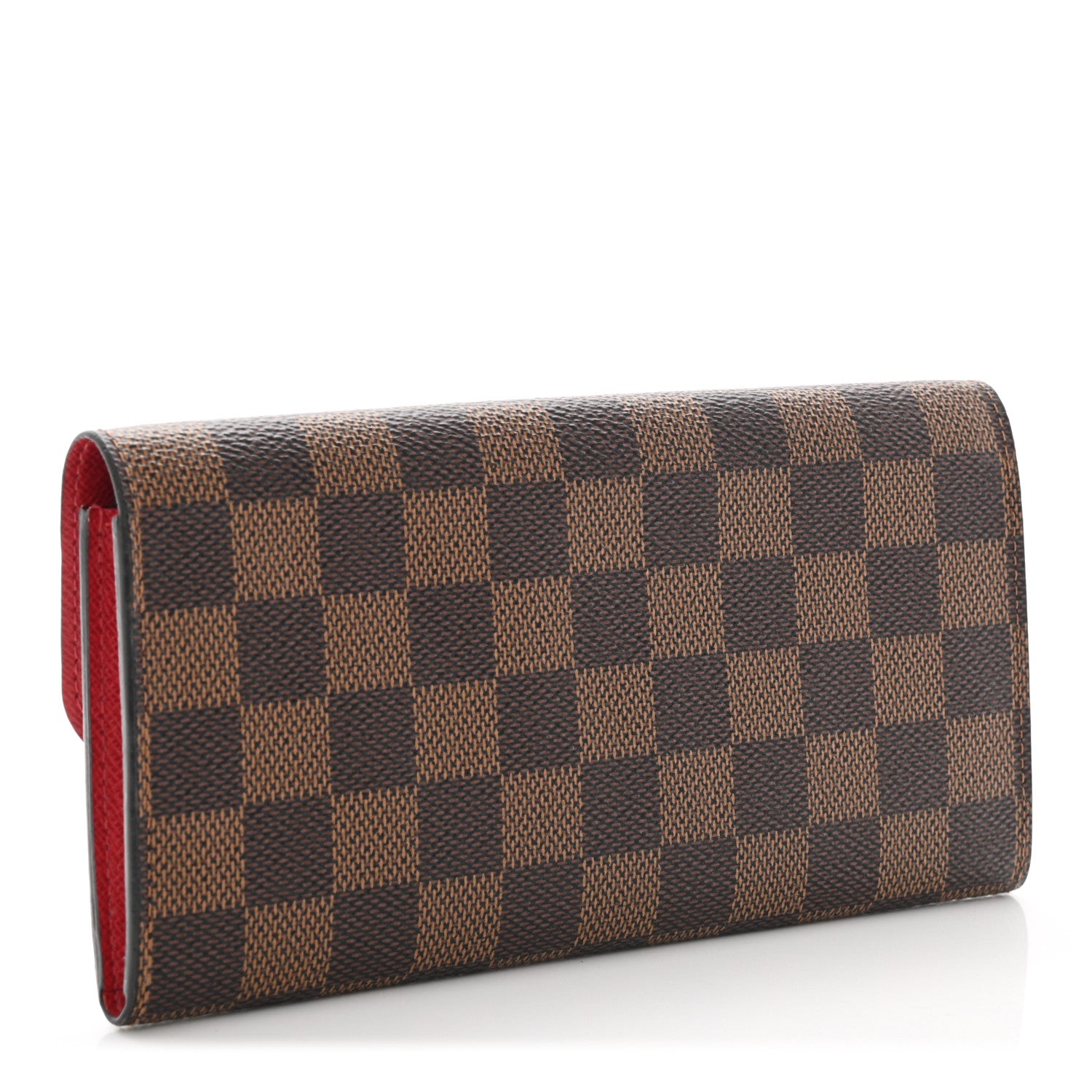 Louis Vuitton Damier Ebene Emilie Wallet Red 3 of 6