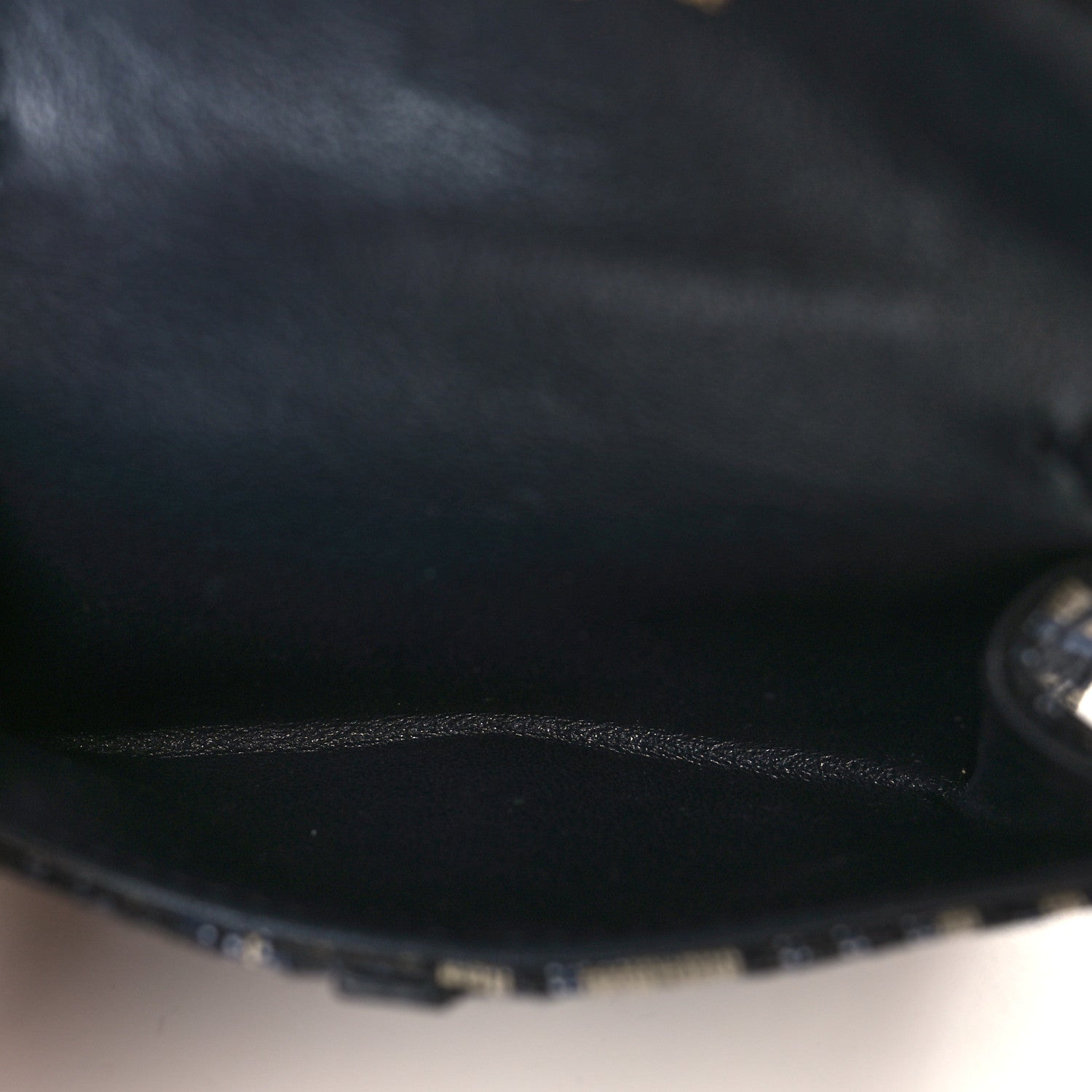 Christian Dior Oblique Nano Saddle Chain Pouch Blue 5 of 10