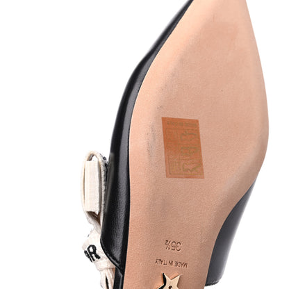Christian Dior Lambskin Ribbon J'Adior Slingback Ballet Flats 35.5 Black 14 of 16