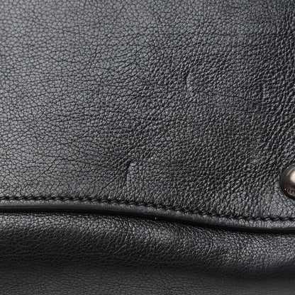 Prada Glace Calf Small Twin Pocket Tote Black 17 of 25