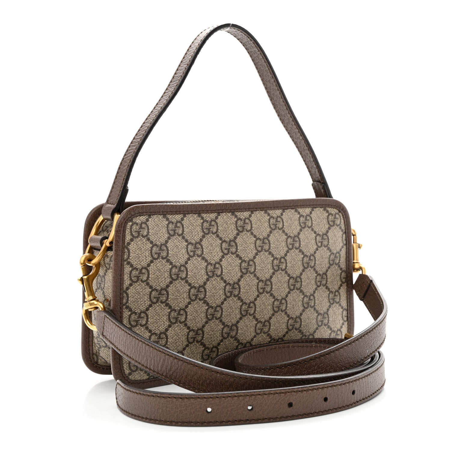 Gucci GG Supreme Monogram Web Ophidia Crossbody Bag Beige New Acero 3 of 10