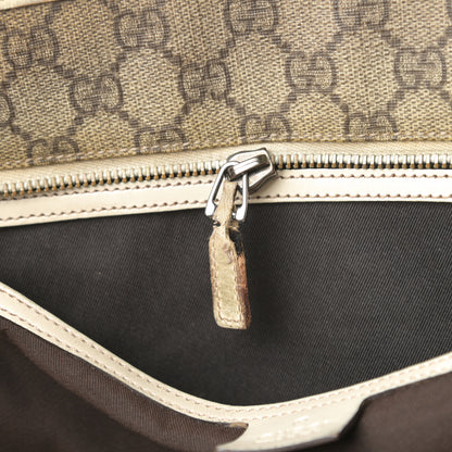 Gucci GG Supreme Monogram Medium Zippered Shopping Tote Off White 20 of 21
