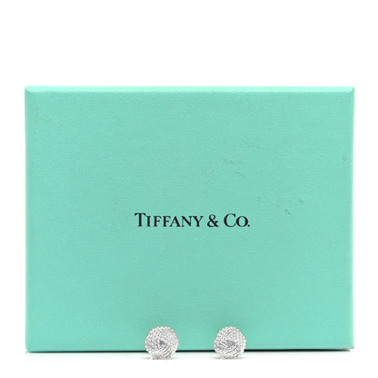 Tiffany Sterling Silver Twist Knot Earrings 5 of 5