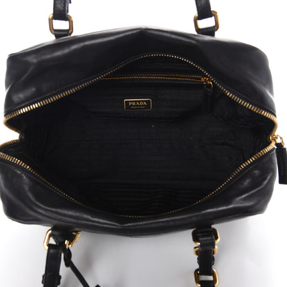 Prada Box Embossed Logo Bowler Black 5 of 9
