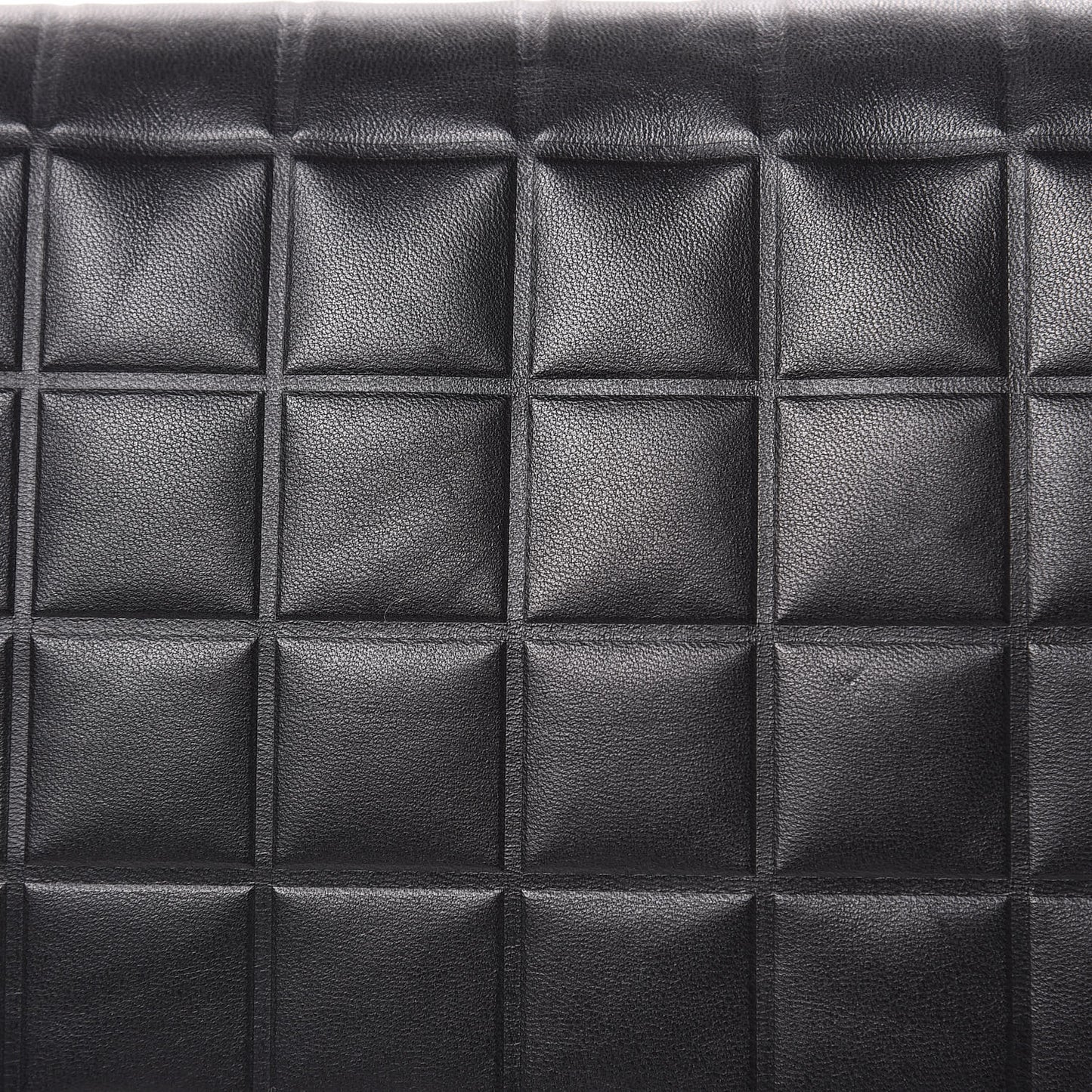 Lambskin Quilted CC Chocolate Bar Flap Black