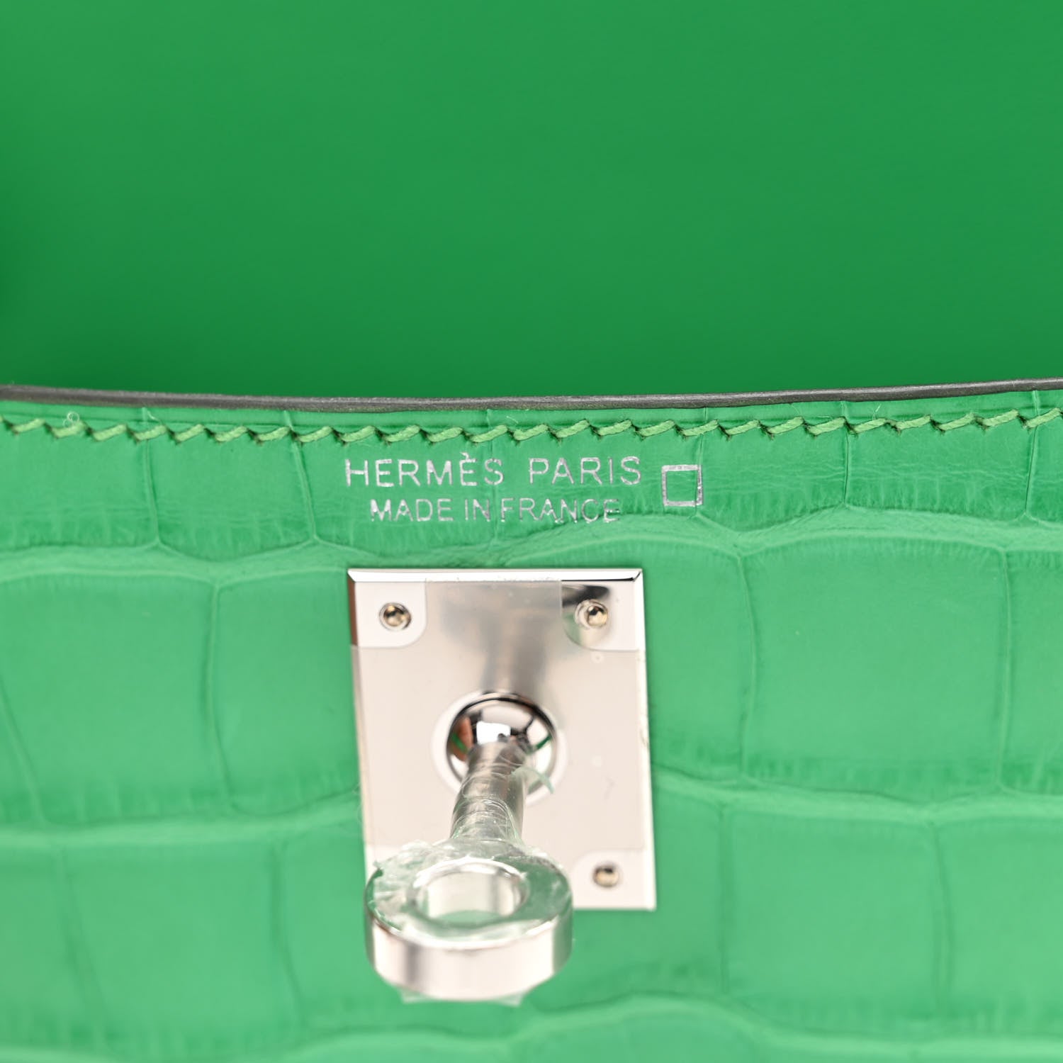 Hermes Matte Alligator Mini Kelly Sellier 20 Vert Comics 6 of 11