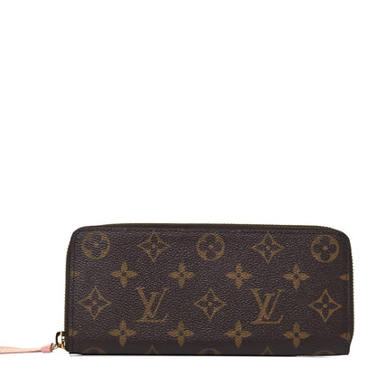 Louis Vuitton Monogram Clemence Wallet Rose Ballerine 1 of 6