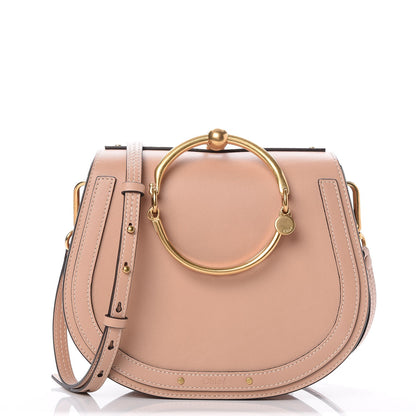 Chloe Calfskin Suede Medium Nile Bracelet Bag Biscotti Beige 1 of 8