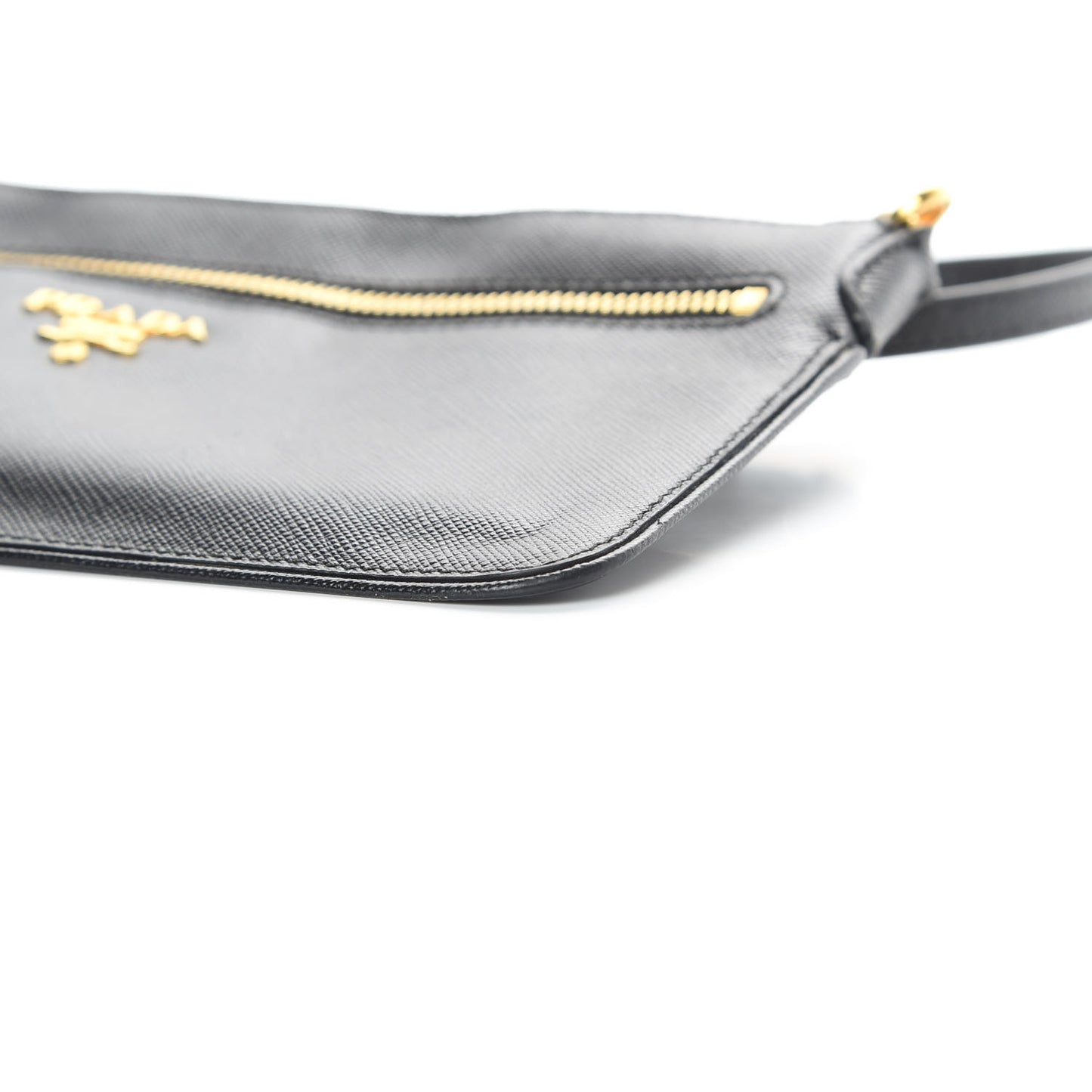 Saffiano Crossbody Wallet Black