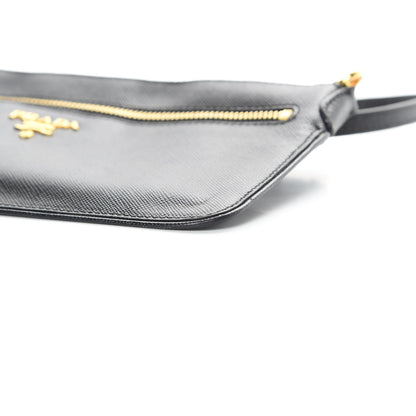 Prada Saffiano Crossbody Wallet Black 10 of 12