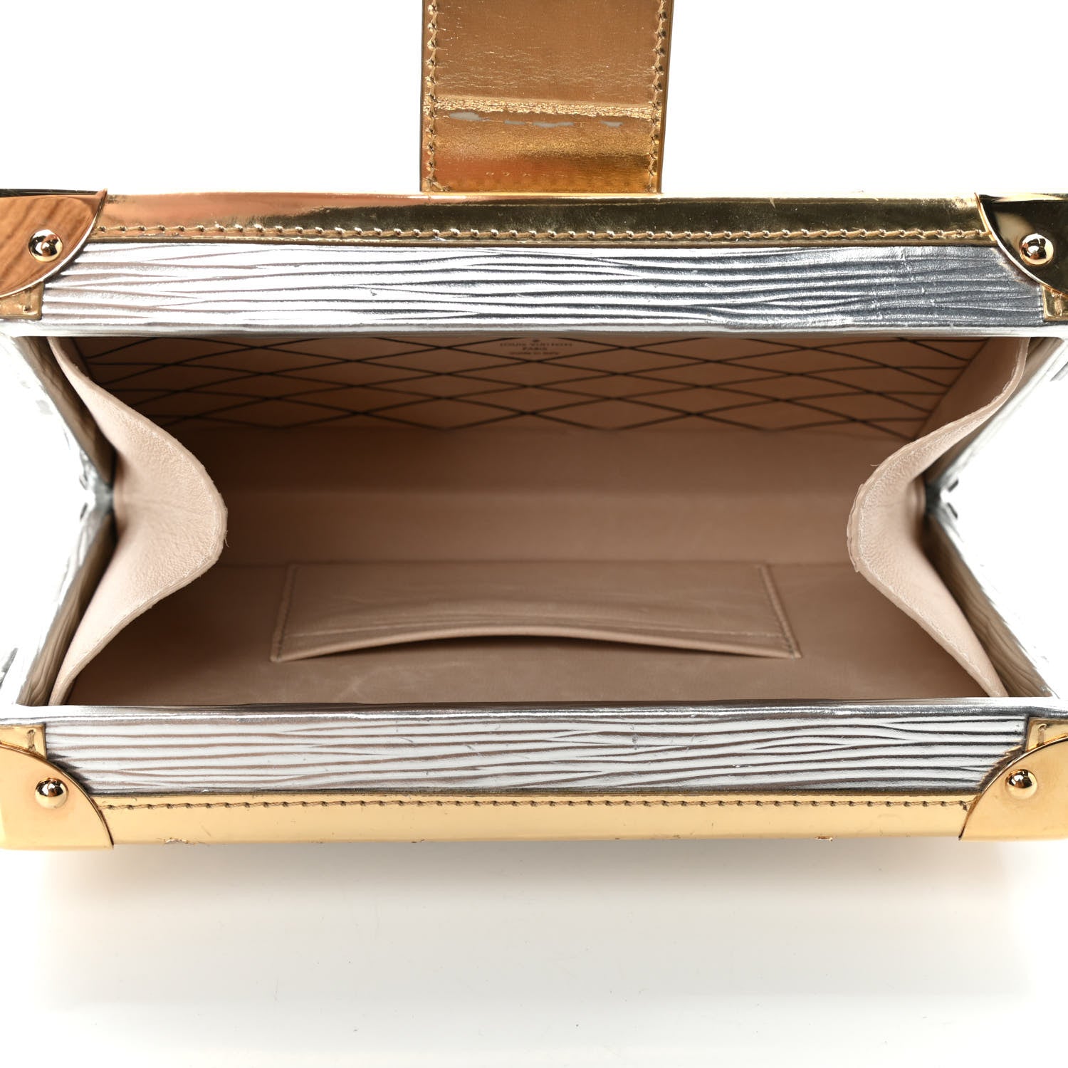 Louis Vuitton Metallic Epi Petite Malle Silver 4 of 4