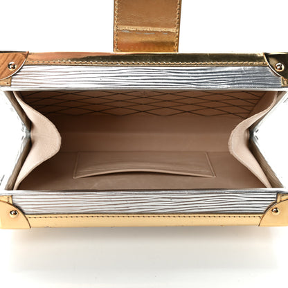 Louis Vuitton Metallic Epi Petite Malle Silver 4 of 4