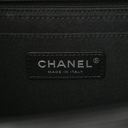 Chanel Shiny Crumpled Calfskin Quilted Large Double You Flap So Black 6 of 10