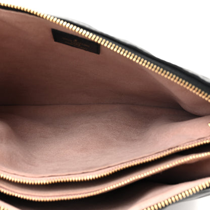 Louis Vuitton Lambskin Embossed Monogram Coussin PM Black 9 of 19