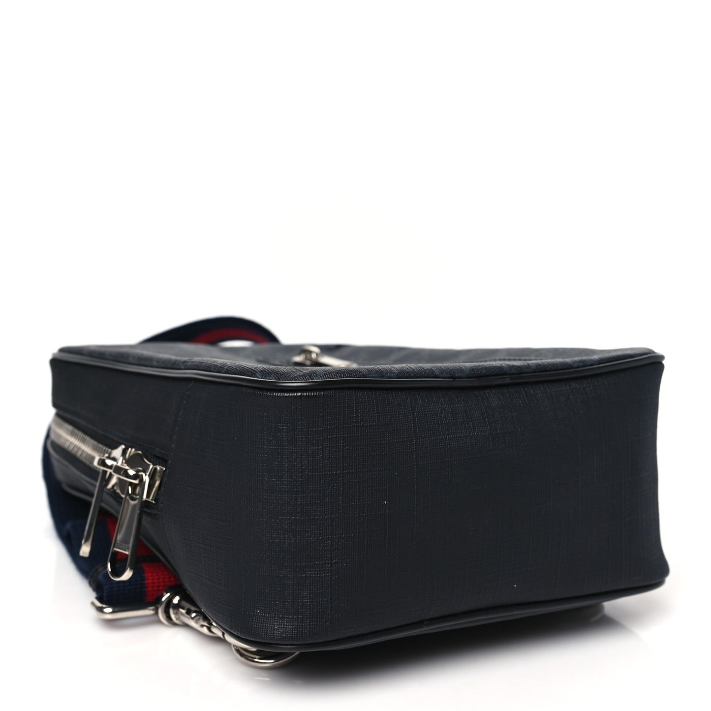 GG Supreme Monogram Web Belt Bag Black Grey