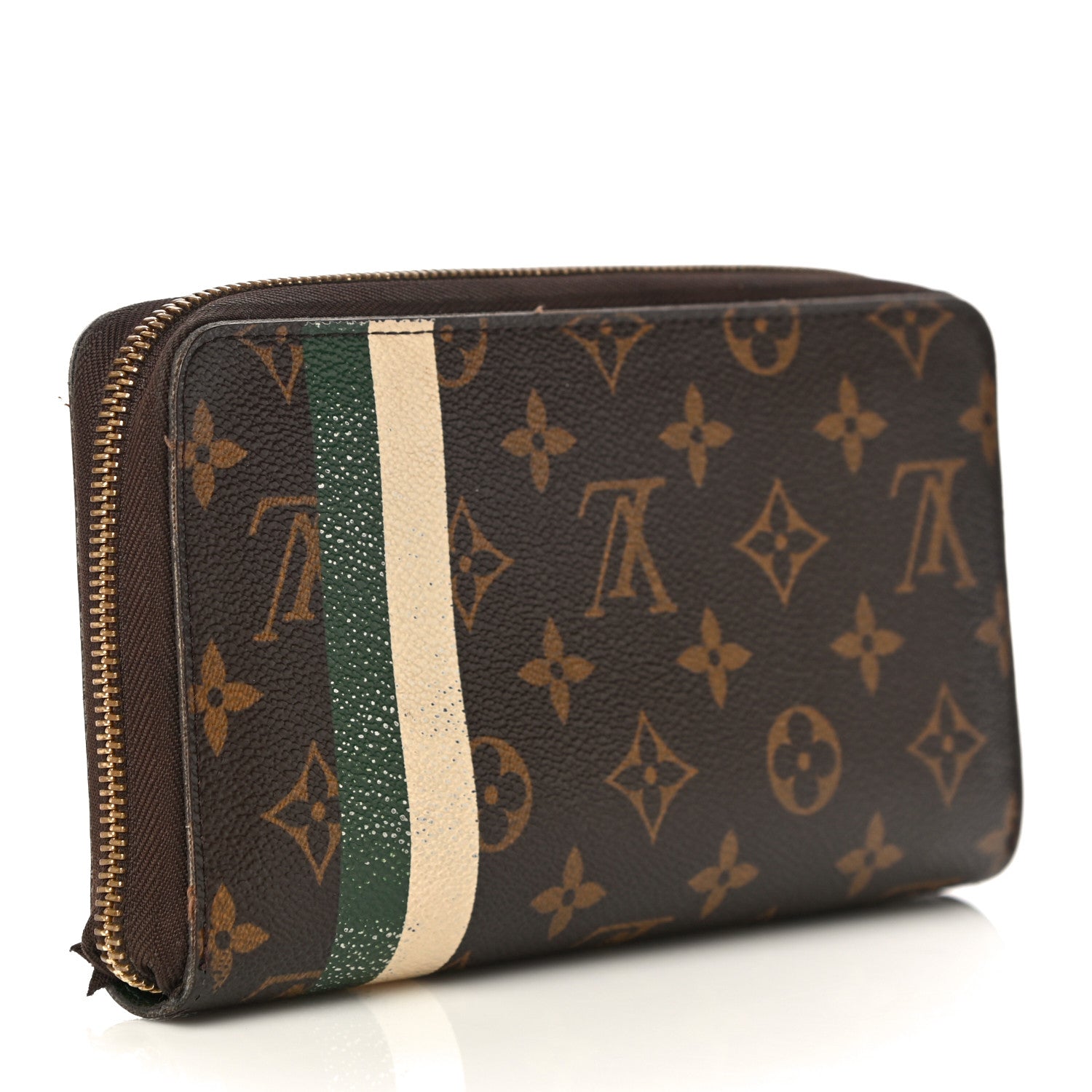Louis Vuitton Monogram Groom Zippy Organizer Wallet Green 3 of 20