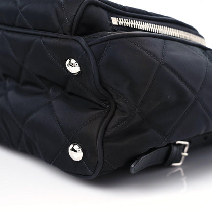 Prada Nylon Tessuto Impuntu Quilted Backpack Black 8 of 8