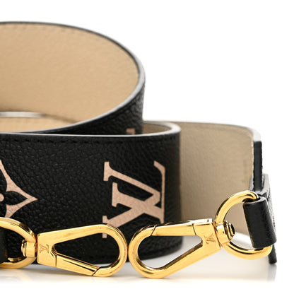 Louis Vuitton Empreinte Monogram Bandouliere Shoulder Strap Black Beige 3 of 6