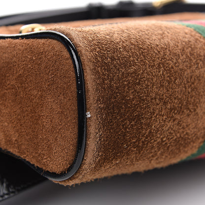 Gucci Suede Small Ophidia Belt Bag 85 34 Brown 8 of 9