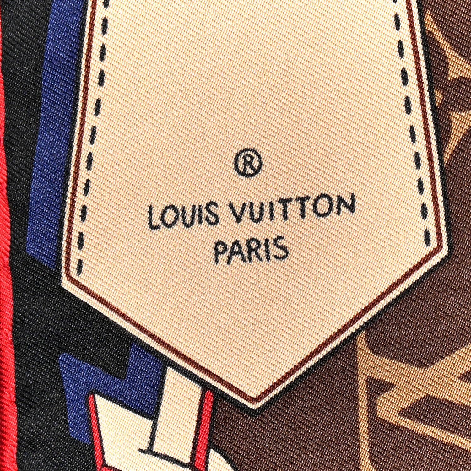 Louis Vuitton Silk Tribute To Square Scarf Brown 3 of 4