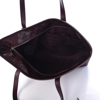 Gucci Imprime Monogram Medium Zippered Tote Bordeaux 5 of 9