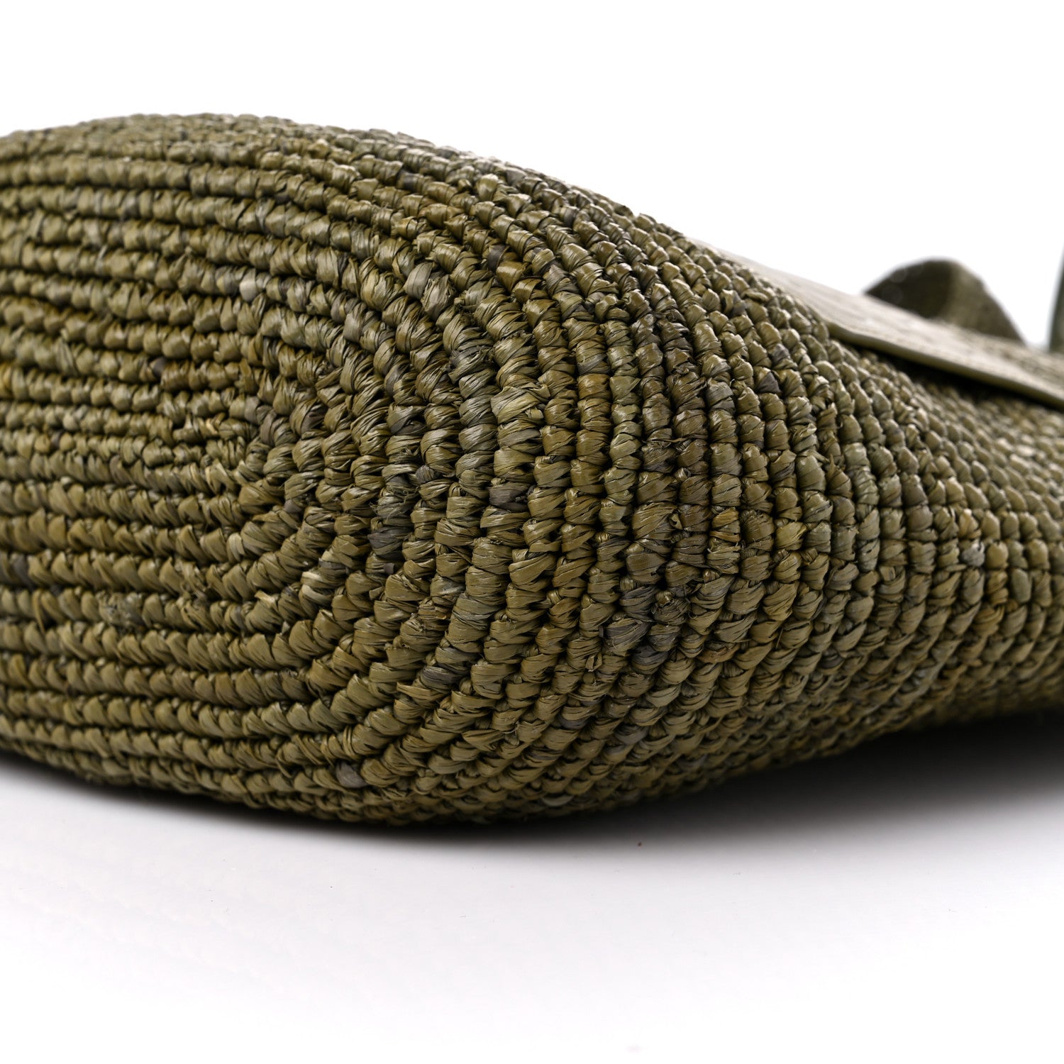 Loewe Raffia Mini Slit Tote Bag Natural Olive 7 of 7