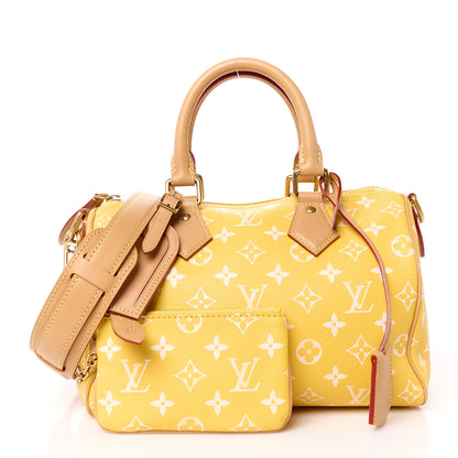 Louis Vuitton Calfskin Monogram Speedy P9 Bandouliere 25 Jaune Mat 3 of 18