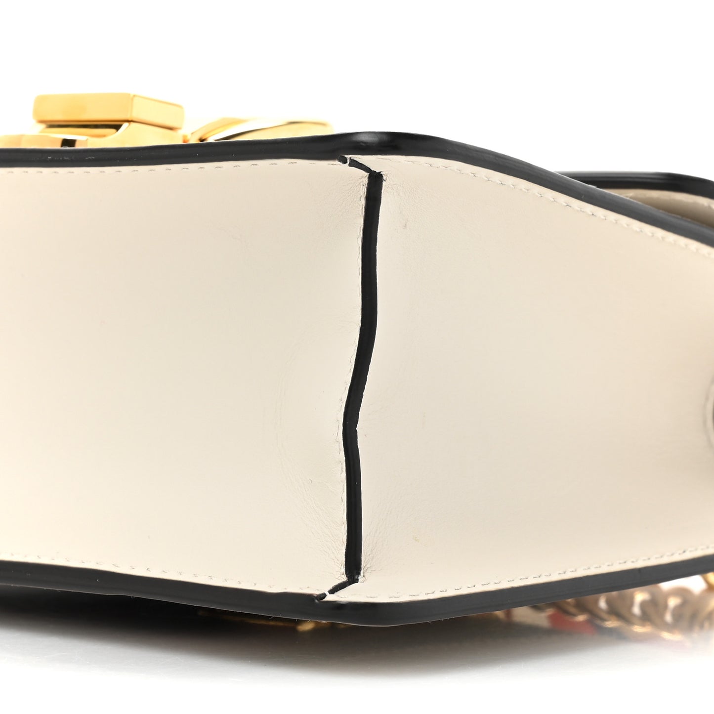 Calfskin Mini Sylvie Chain Shoulder Bag White