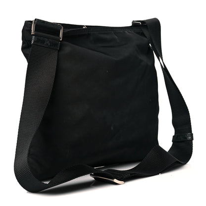 Prada Nylon Vela Flat Messenger Bag Black 2 of 13