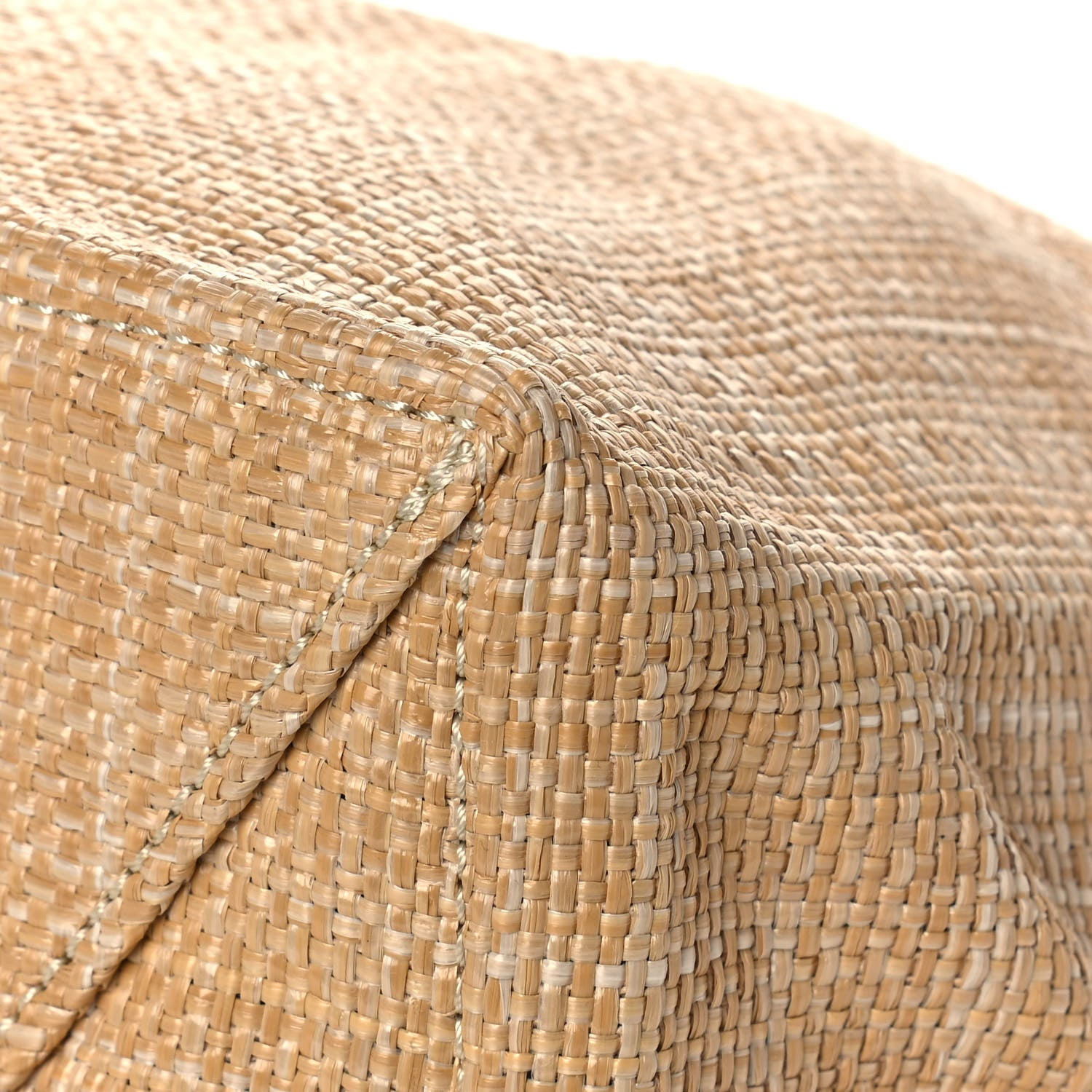 Prada Raffia Logo Tote Naturale 10 of 12