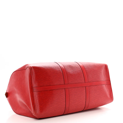 Louis Vuitton Epi Keepall 50 Castillan Red 3 of 13