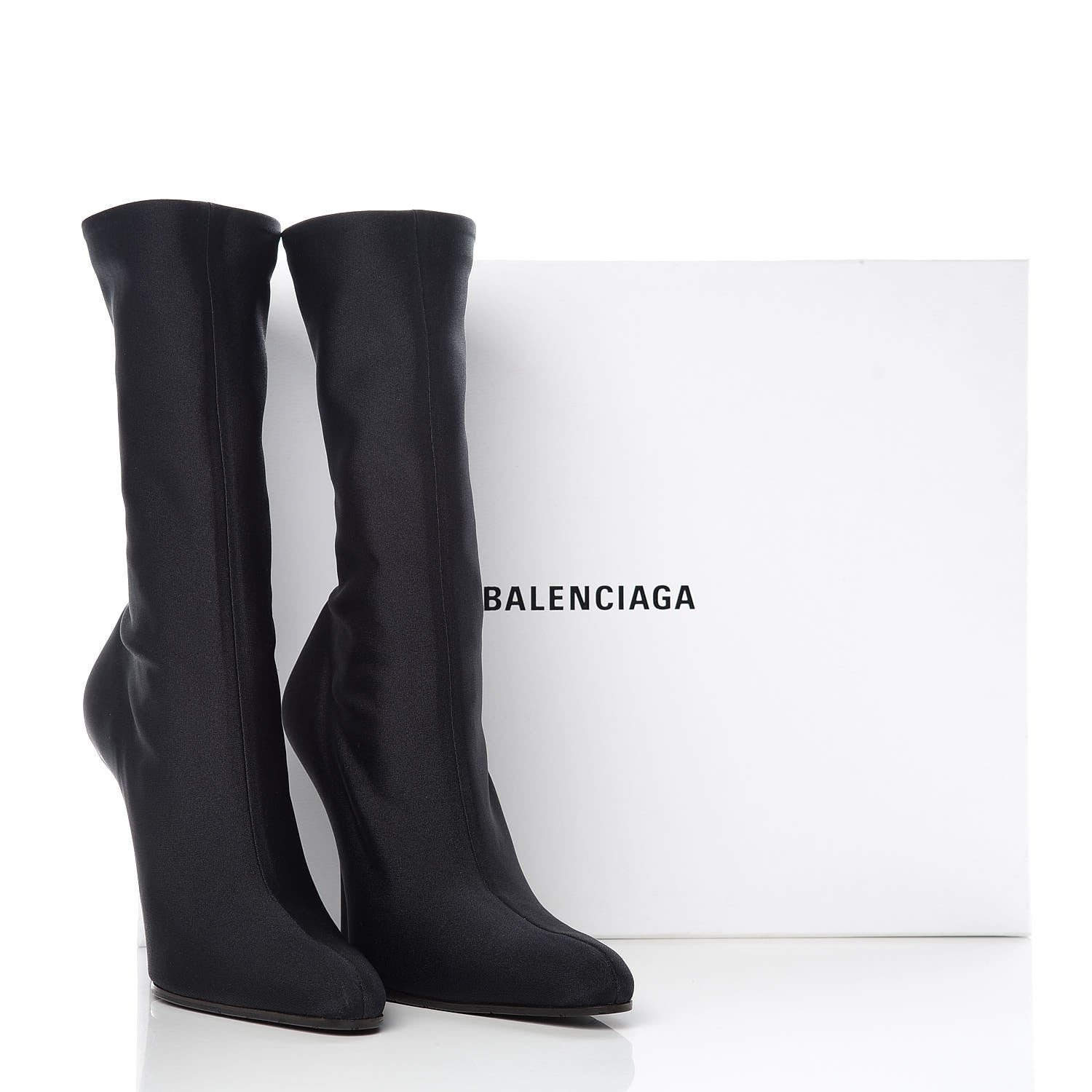 Balenciaga Fabric 110mm Booties 37.5 Black 8 of 8