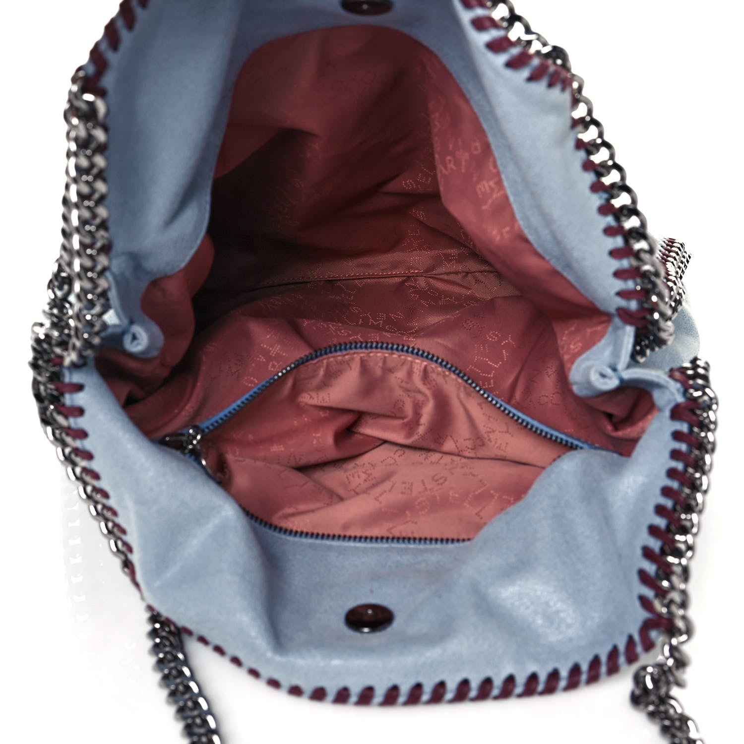 Stella McCartney Shaggy Deer Small Falabella Tote Ice Blue 9 of 14